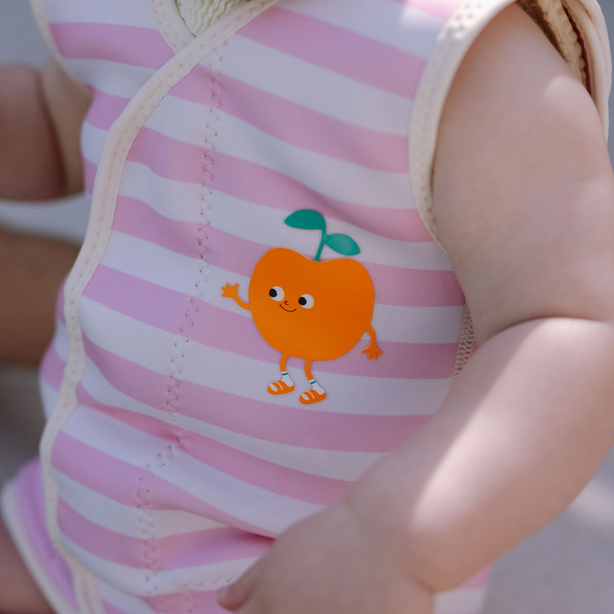 Baby Wetsuit - Poppy the Peach Pink Stripe