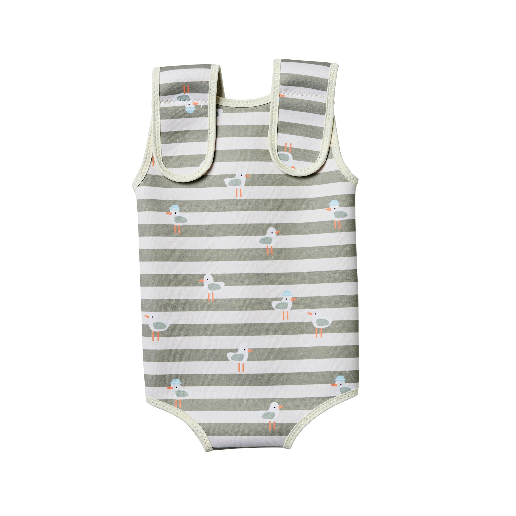 Baby Wetsuit - Sammy the Seagull Green Stripe