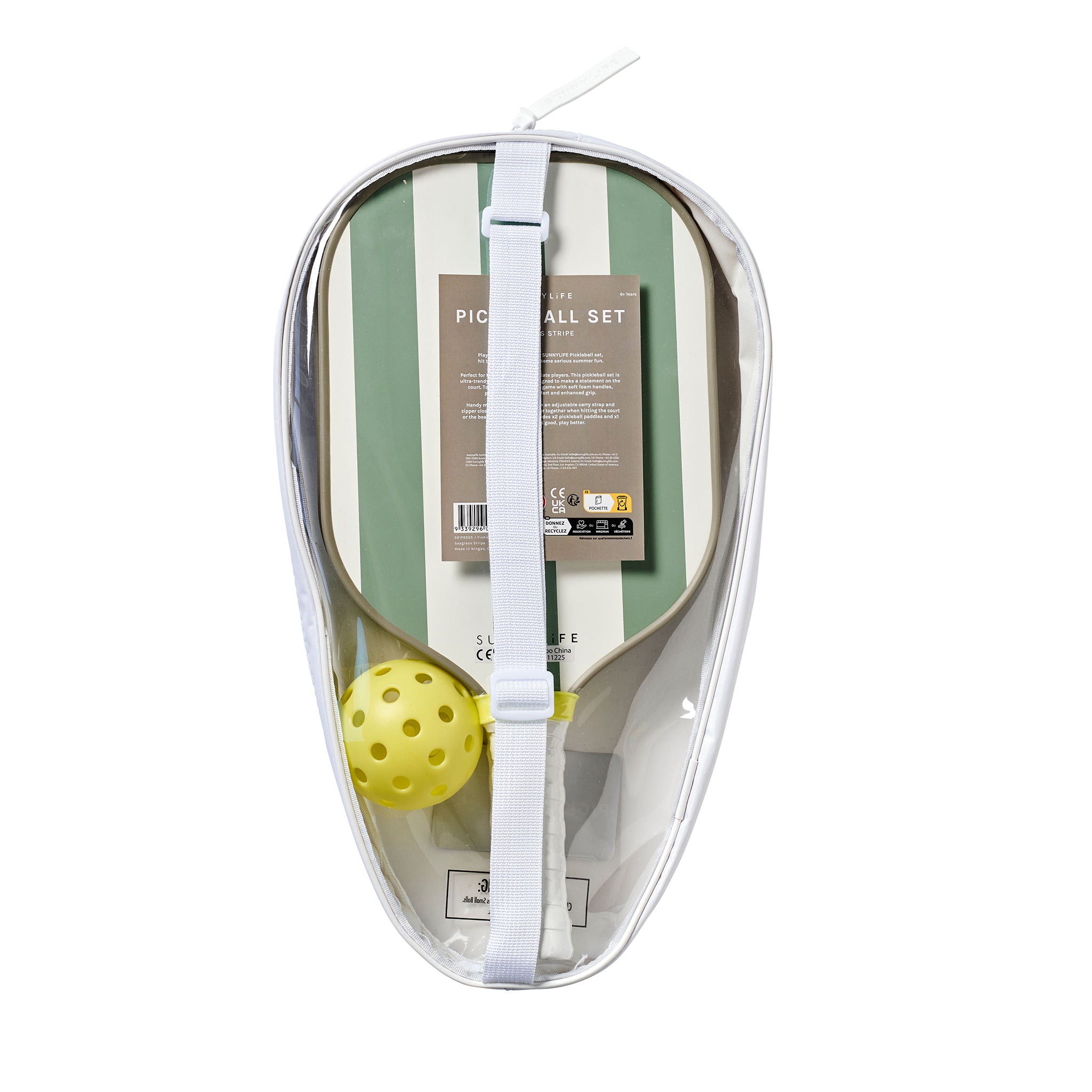 Wooden Pickleball Set - Seagrass Sage
