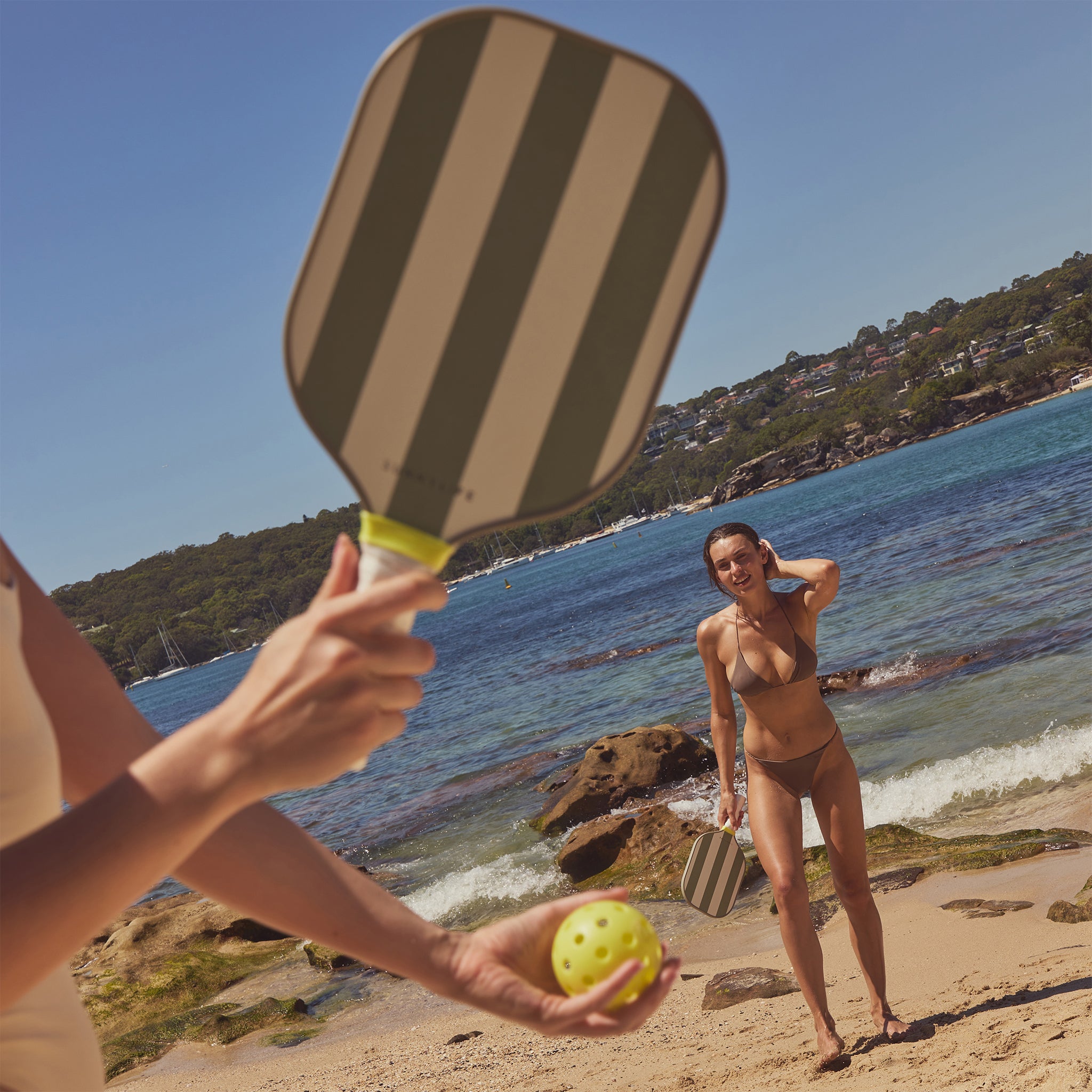 Wooden Pickleball Set - Seagrass Sage