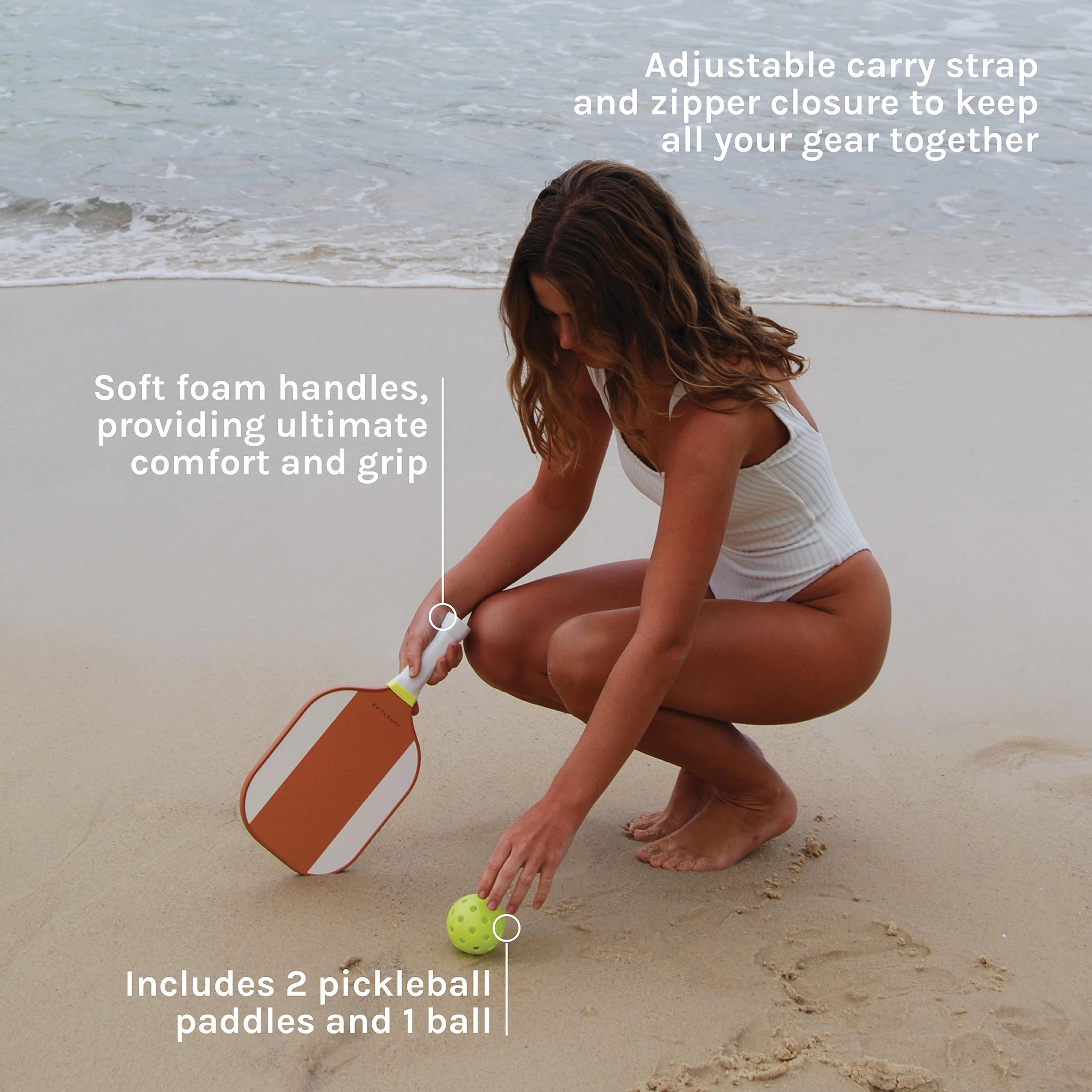 Wooden Pickleball Set | SUNNYLiFE
