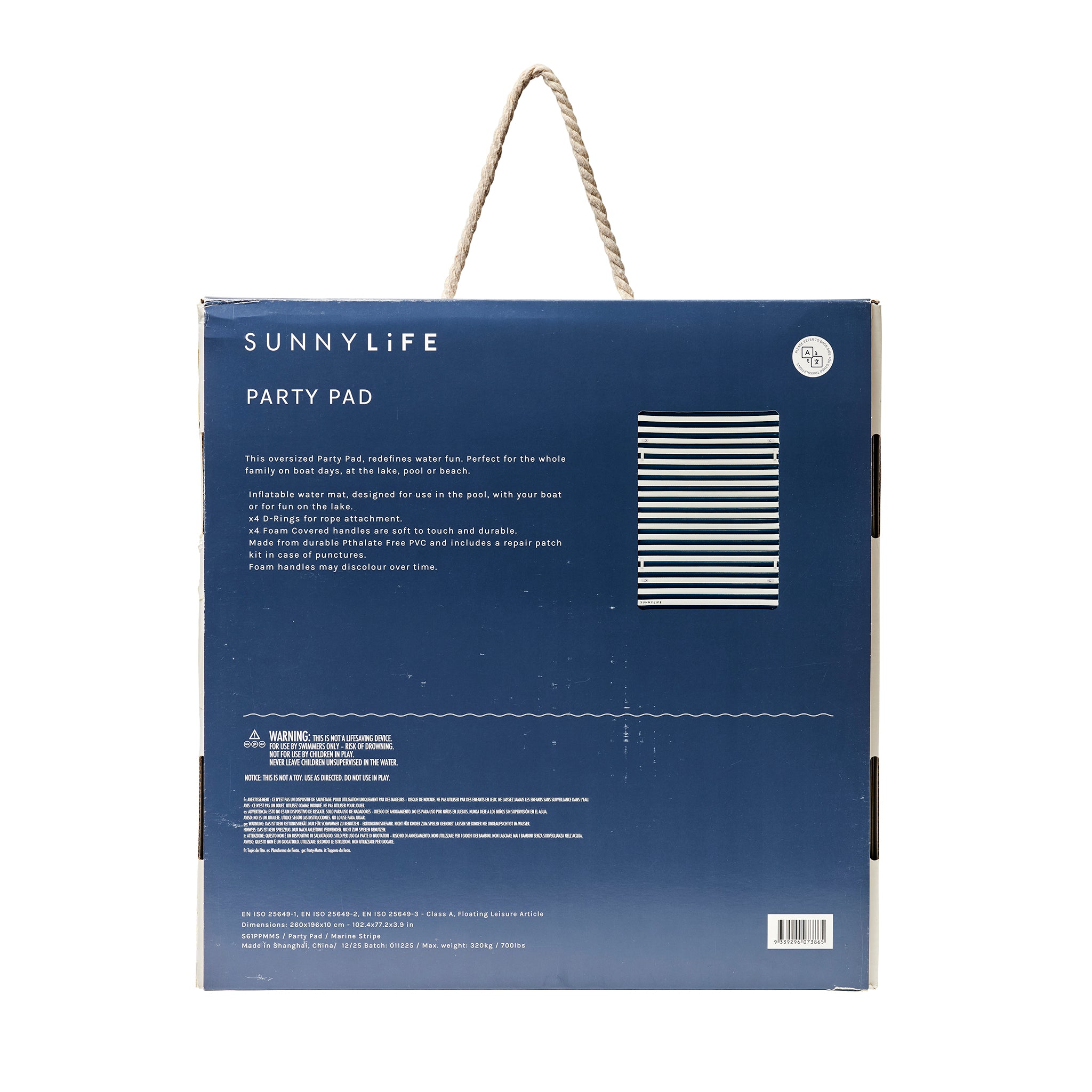 Party Pad Float - Marine Stripe