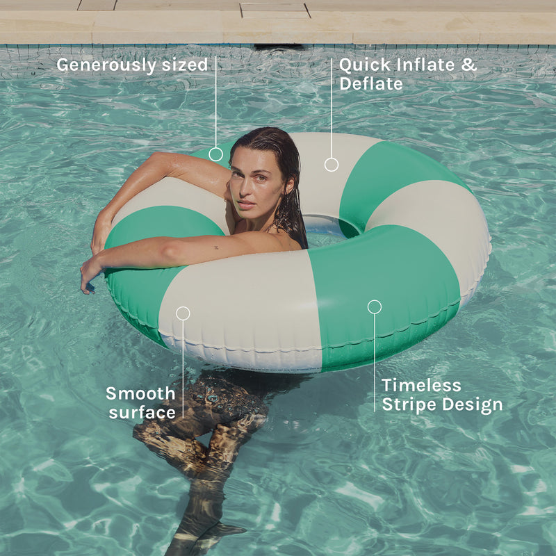 Pool Ring Clean Inflatable Tube Pool Ring | SUNNYLiFE