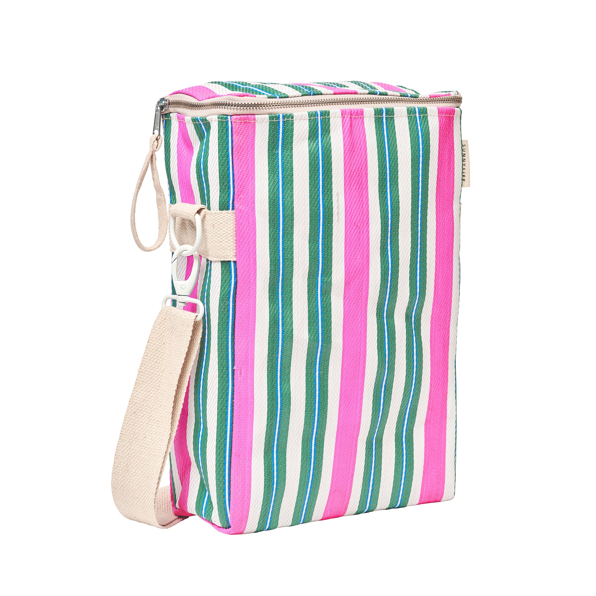 Recycled Nylon Cooler Drinks Bag - Seagrass Green