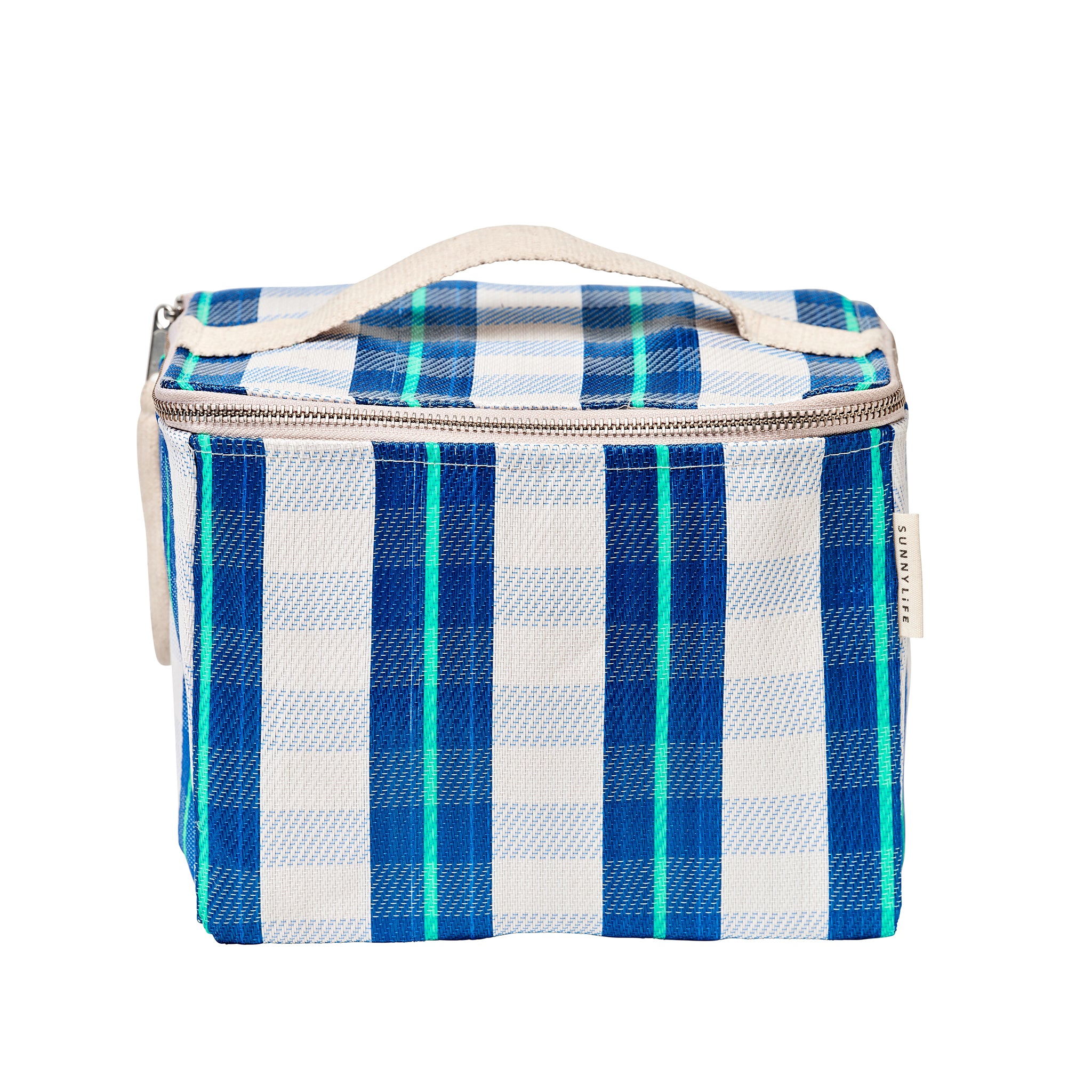 Recycled Nylon Cooler Lunch Bag - La Mer Blue Neon