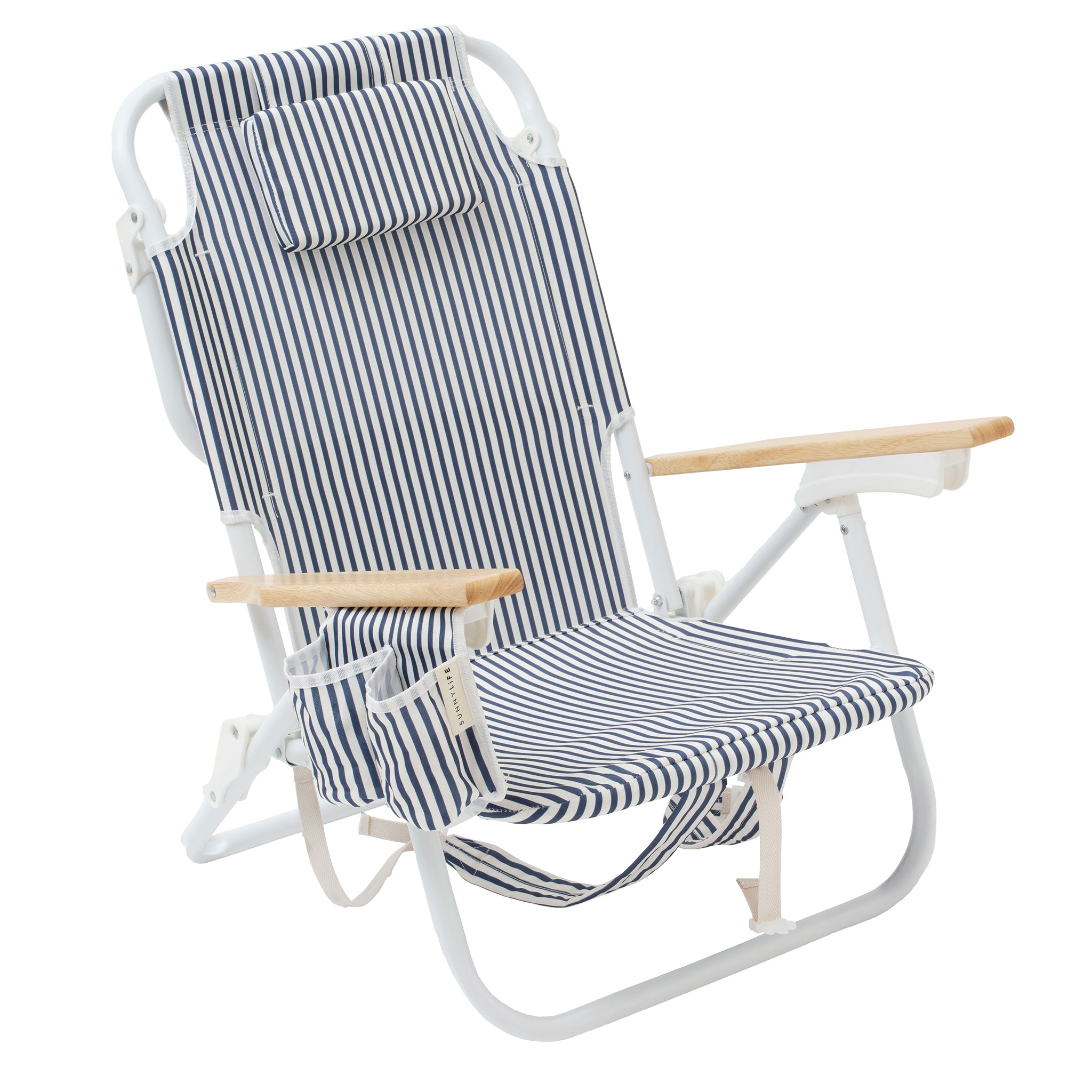 Luxe Beach Chair | The Resort Coastal Blue - SUNNYLiFE