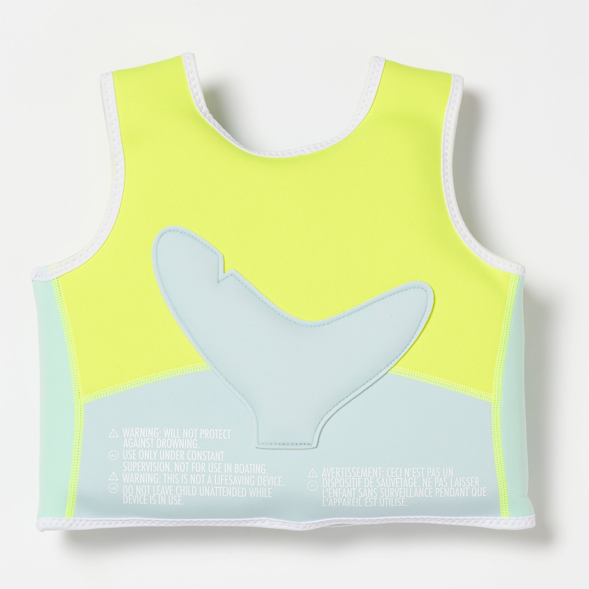 Swim Vest 2-3  Salty the Shark Aqua Neon Yellow - SUNNYLiFE – SUNNYLiFE US