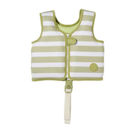 Kids Swim Vest 1-2 - Into the Wild Green Stripe