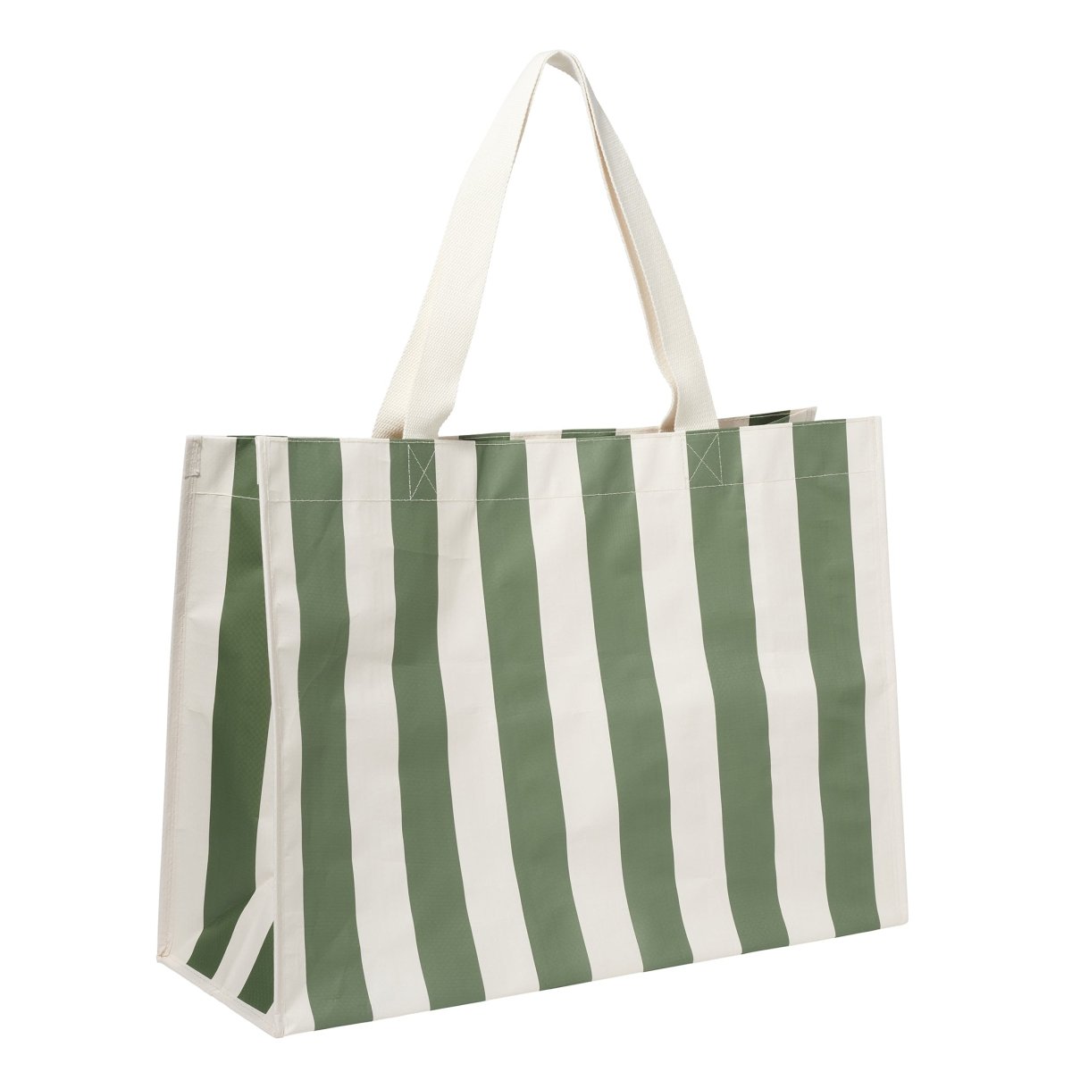 Sunnylife Carryall Beach Bag in Vacay Olive Stripe