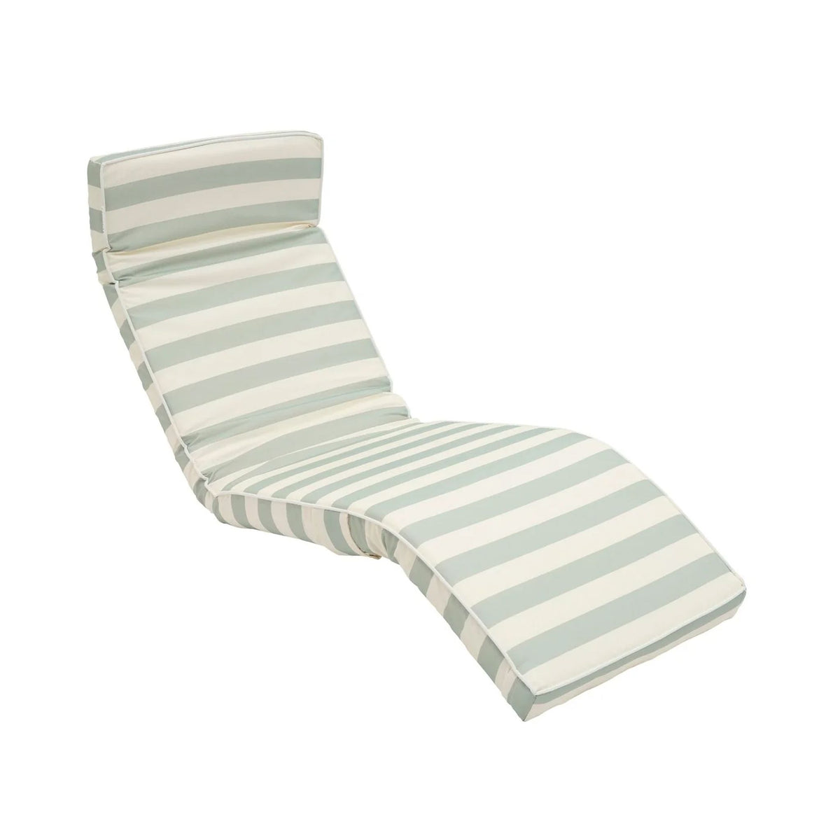 Luxe Lounger Chair - Sea Sage Stripe