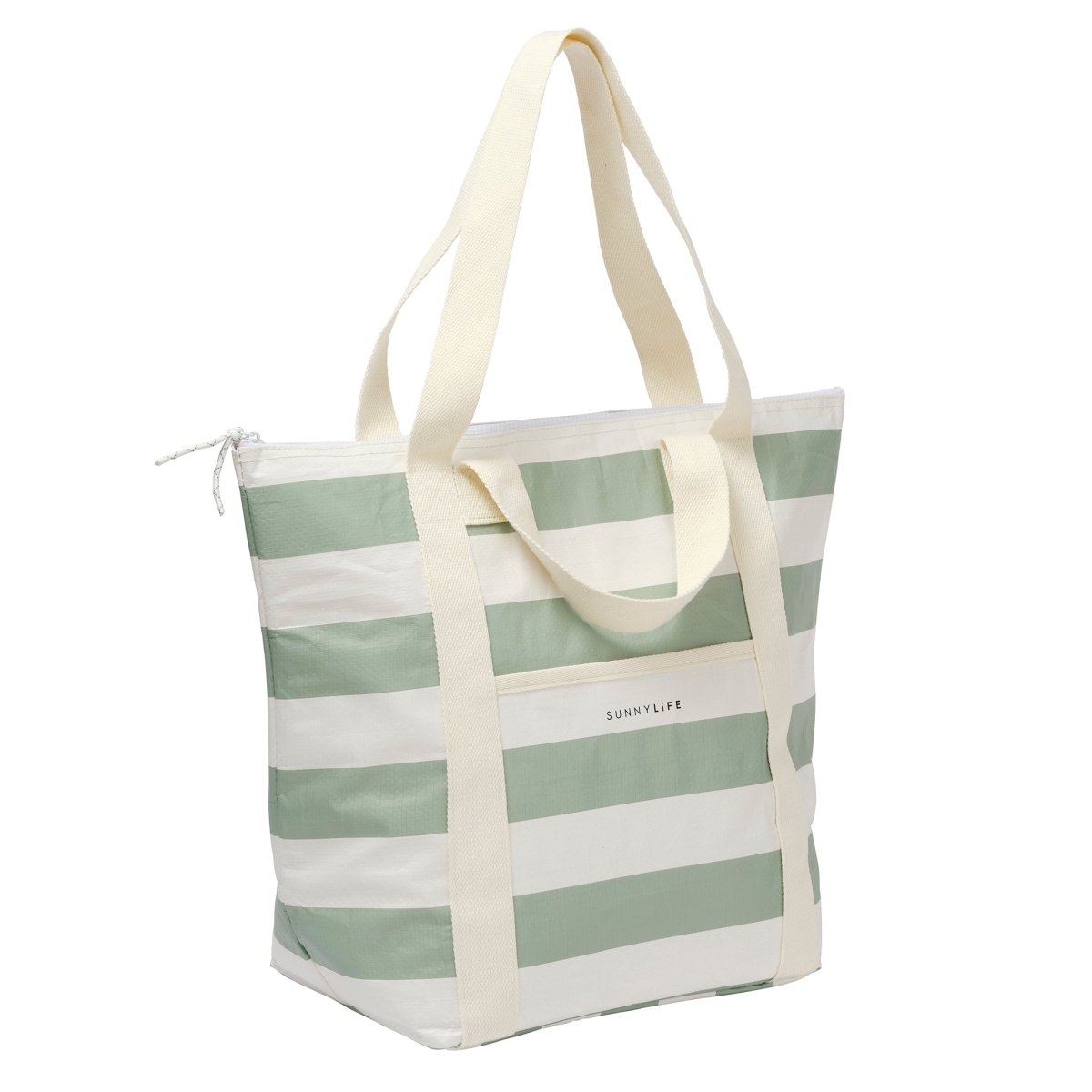 SunnyLife La Palma Stripe Light Cooler Tote - Thumbnail 5