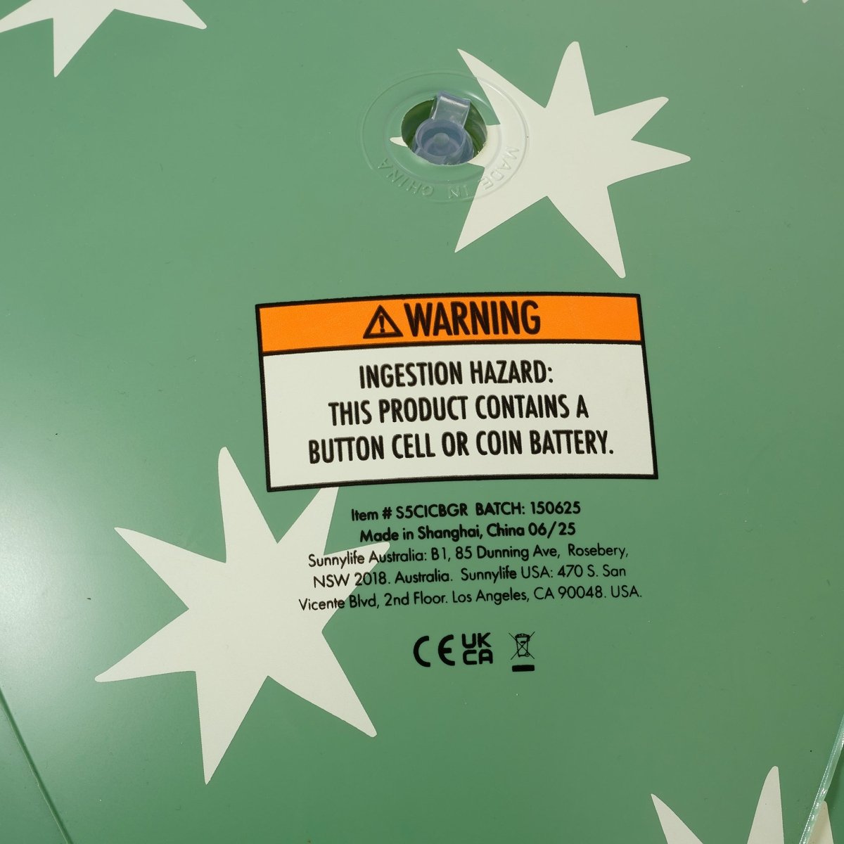 Light Up Christmas Baubles Green Set of 3 - SUNNYLiFE US