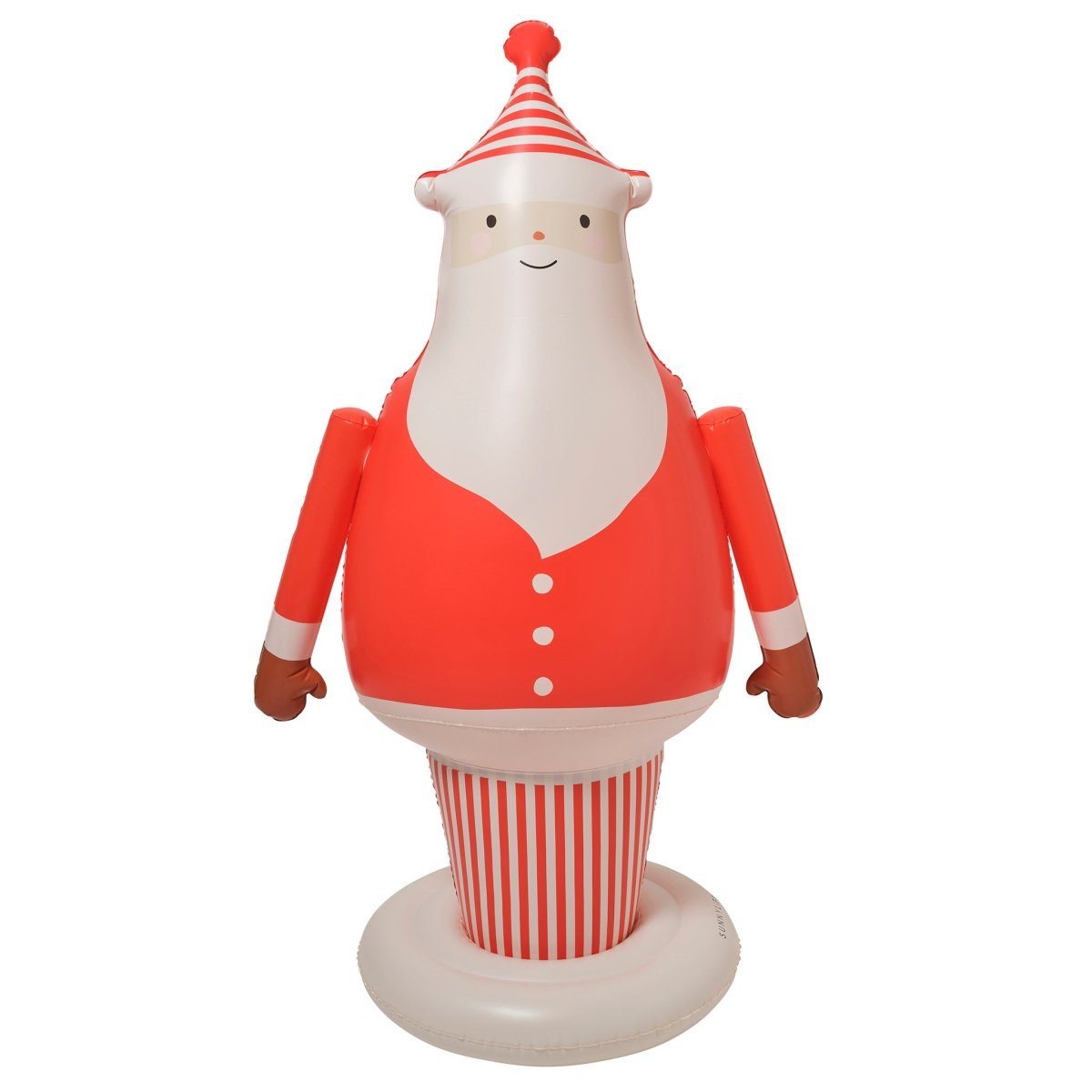 Light Up Inflatable Christmas Standing Santa Character - Thumbnail 2