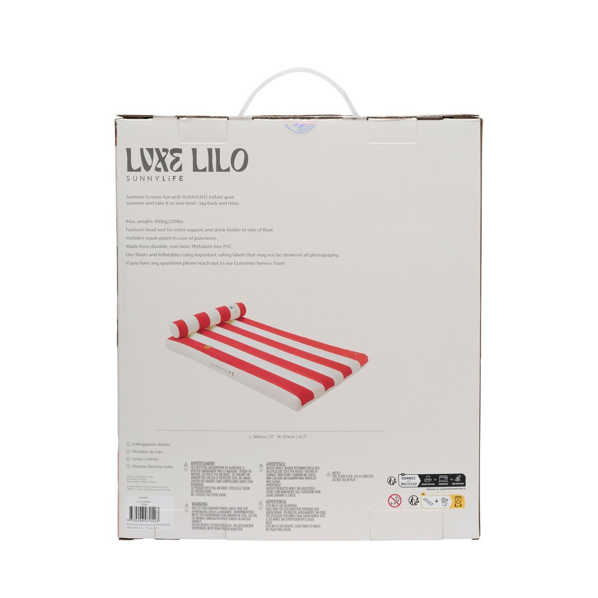 Luxe Lilo - Red - SUNNYLiFE US