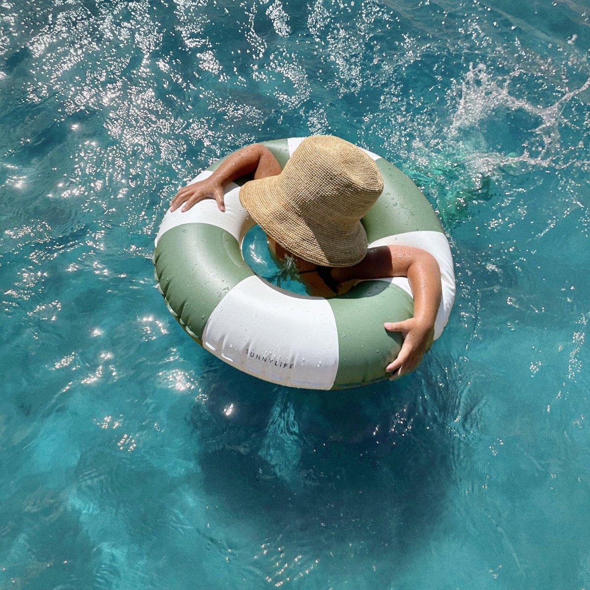 Mini Tube Pool Ring - Olive - SUNNYLiFE US