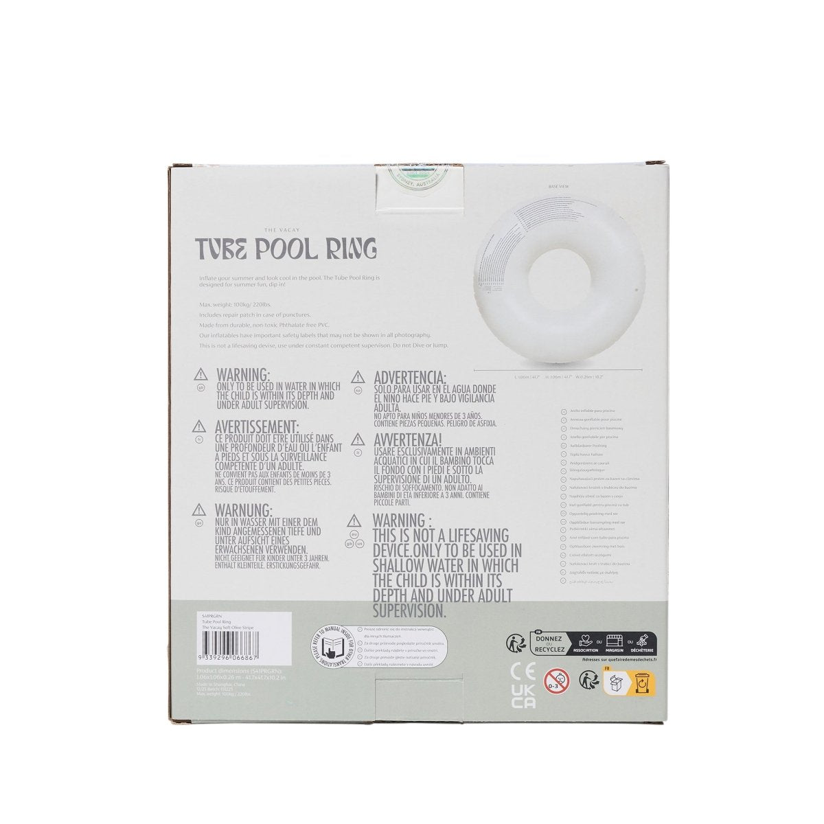 Tube Pool Ring - The Vacay - SUNNYLiFE US