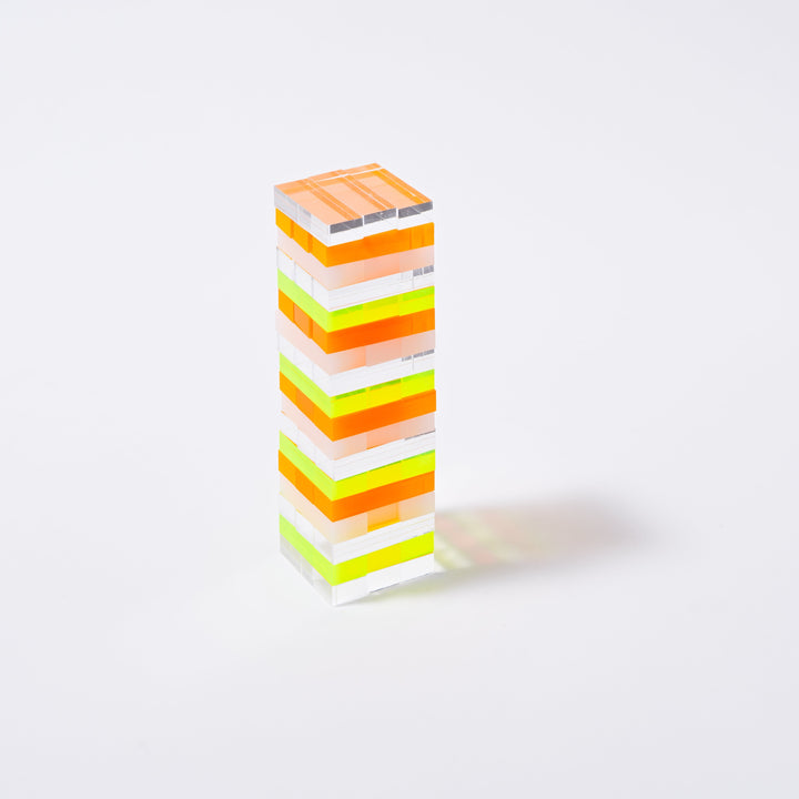 Sunnylife | Mini Lucite Jumbling Tower | Limited Edition Neon