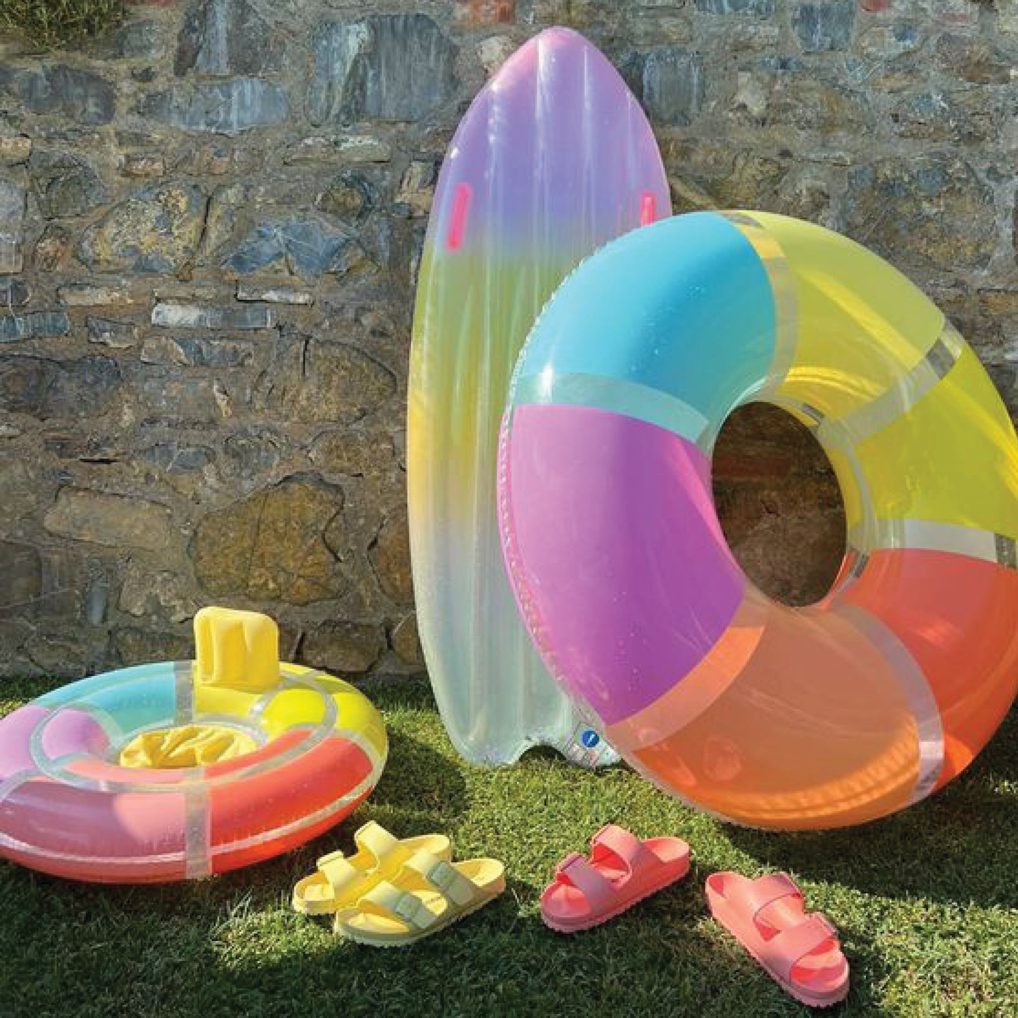 Tube Pool Ring - Rainbow Gloss