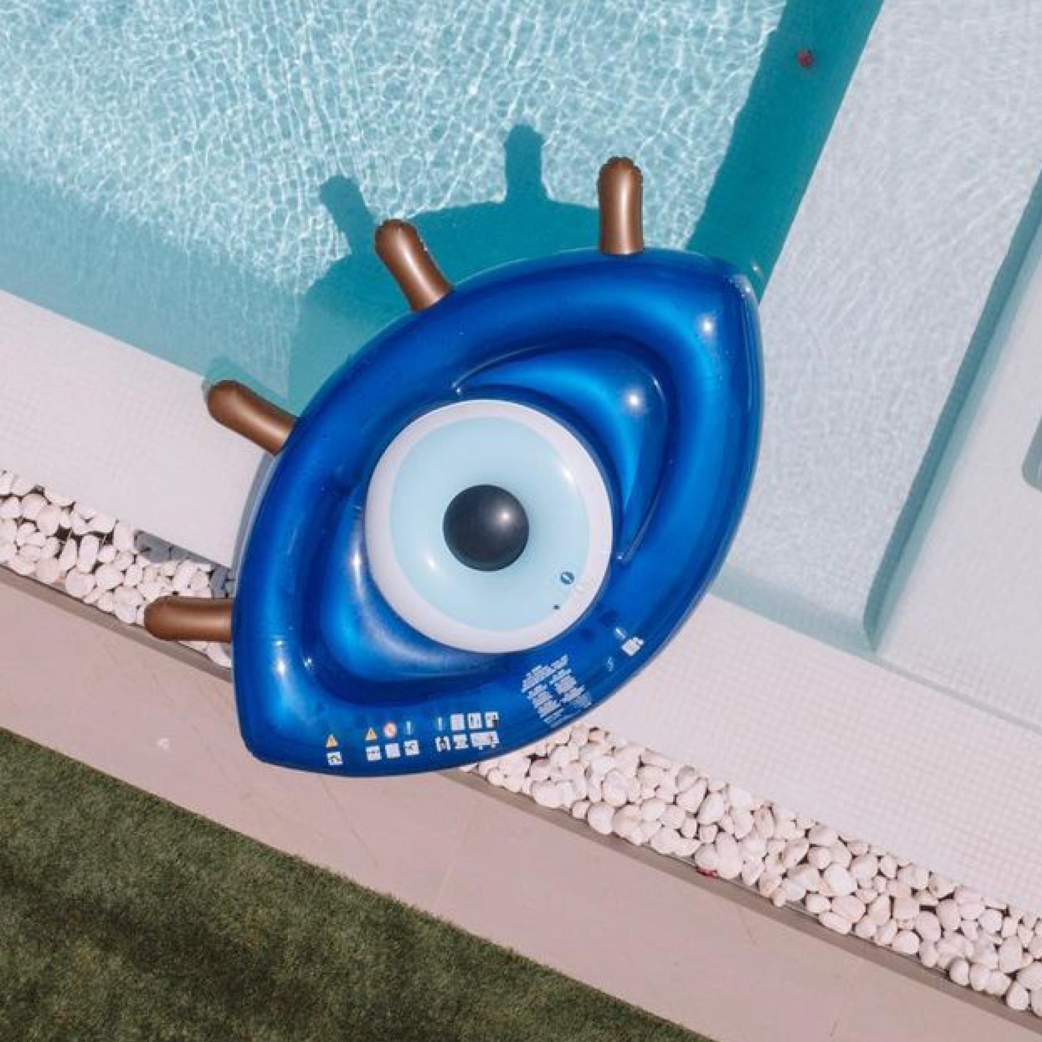 Luxe Lie-On Float | Greek Eye Blue