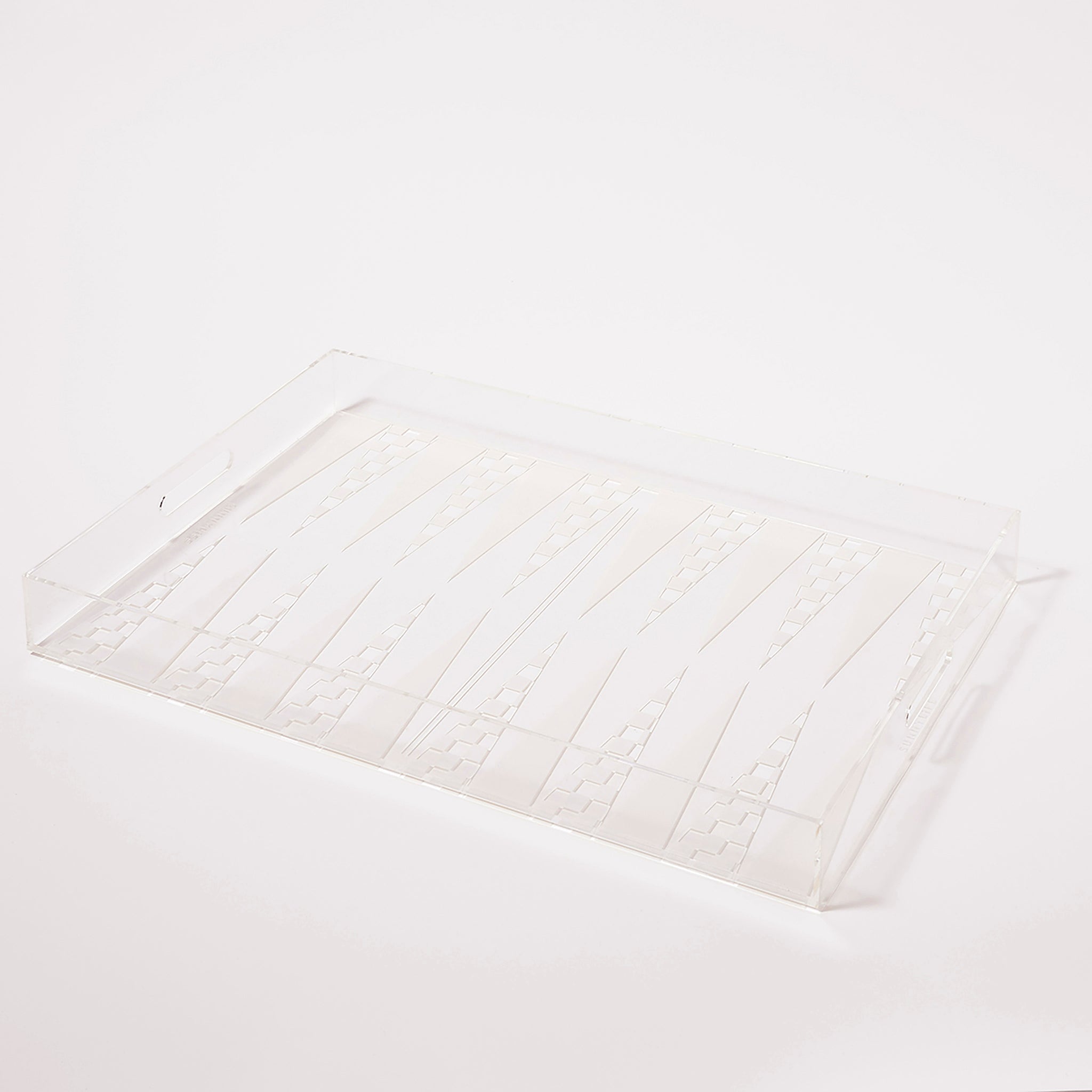 Cocktail Tray Backgammon | Clear