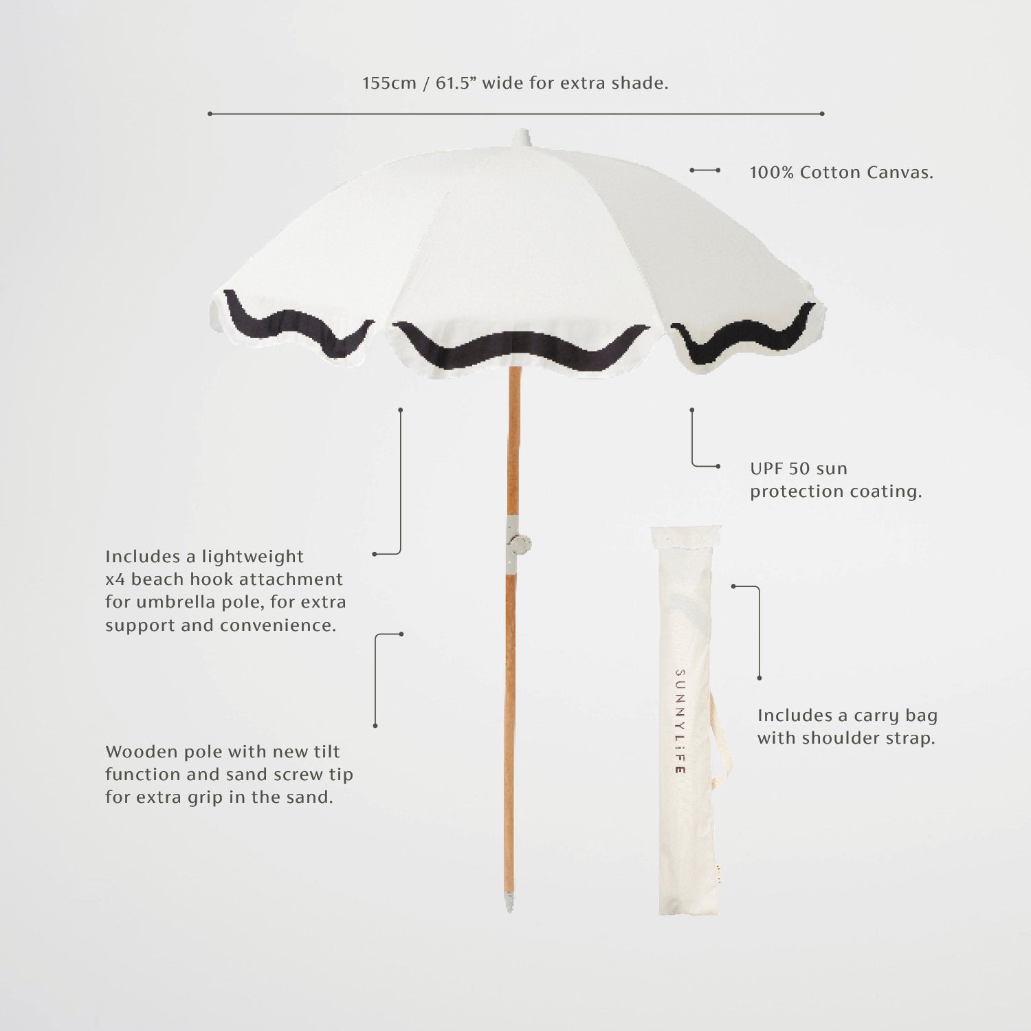 Luxe Beach Umbrella | Casa
