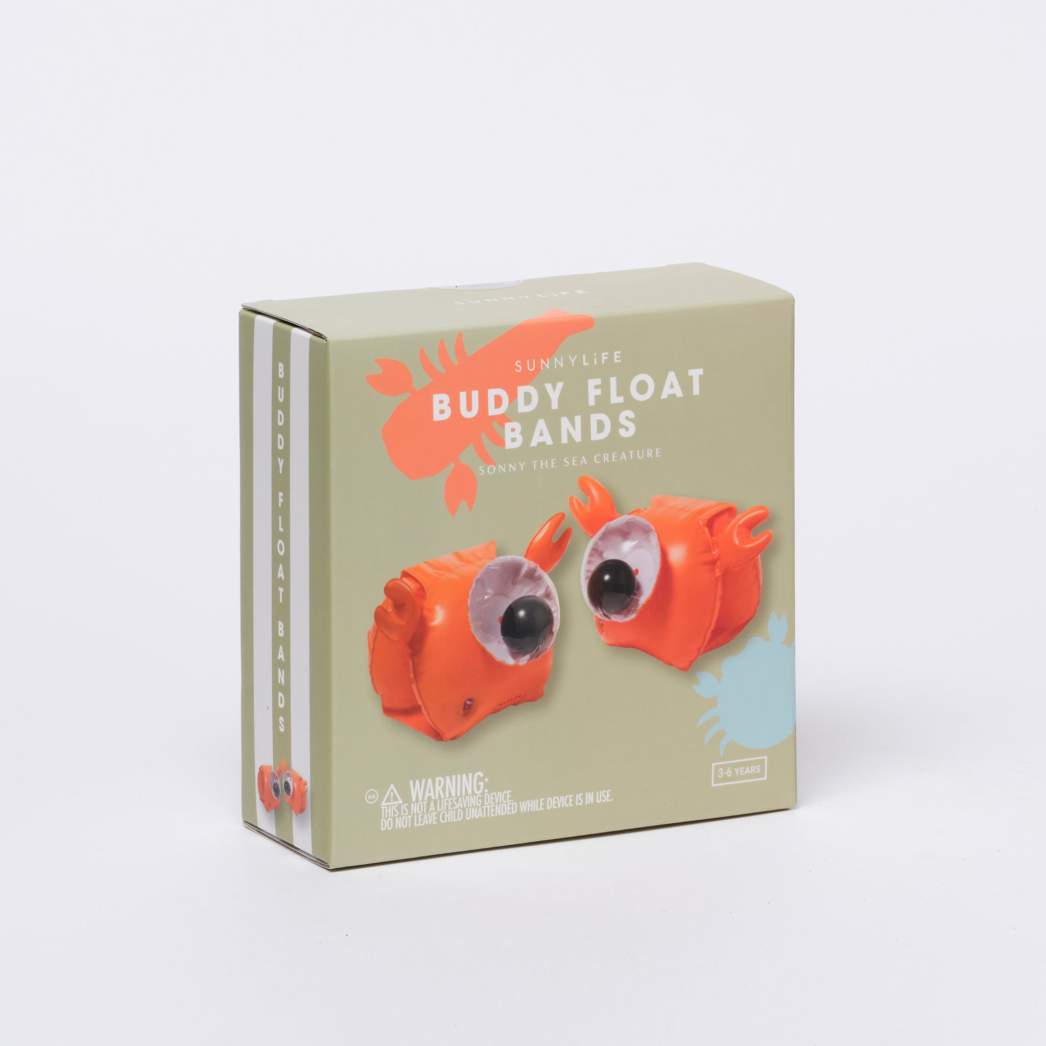SUNNYLiFE | Buddy Float Bands | Sonny the Sea Creature Neon Orange
