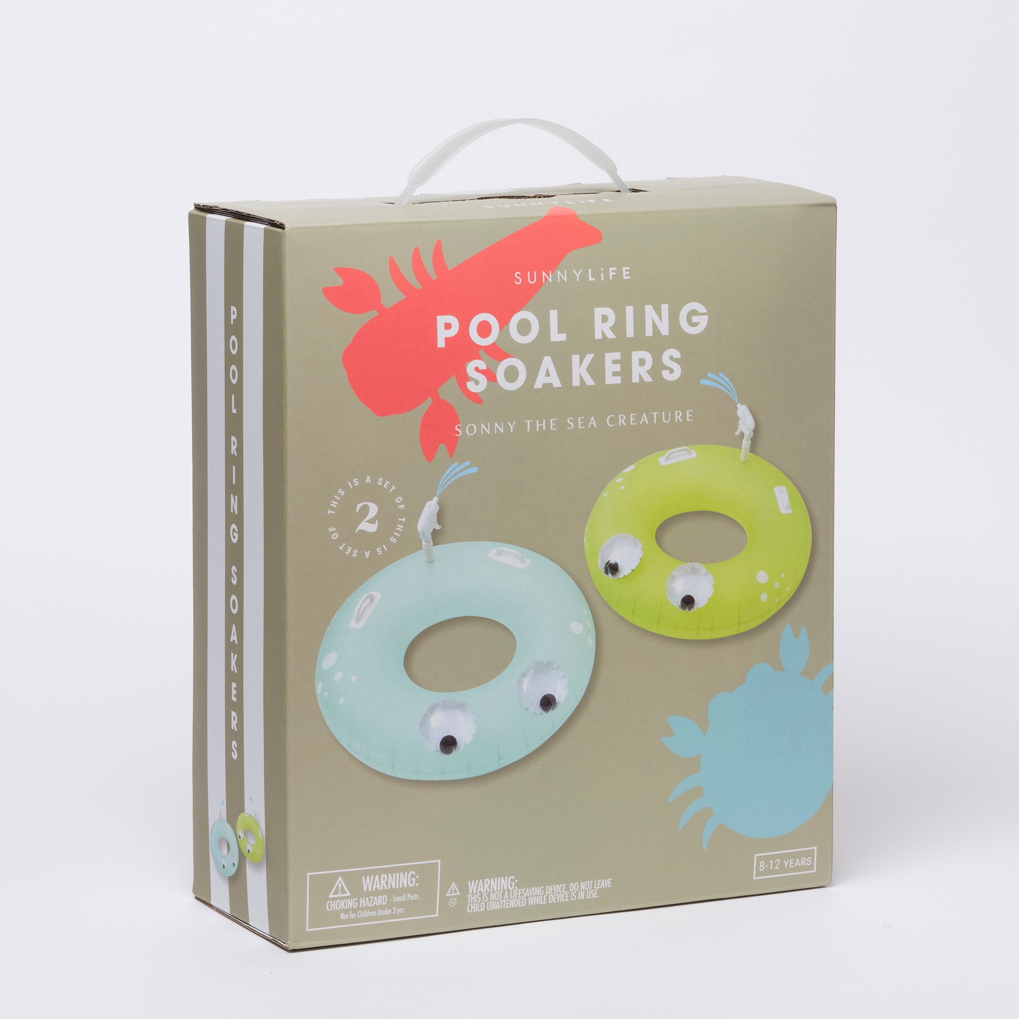 SUNNYLiFE | Pool Ring Soakers | Sonny the Sea Creature Citrus