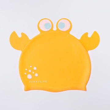 SUNNYLiFE | Shaped Swimming Cap | Sonny the Sea Creature Neon Orange