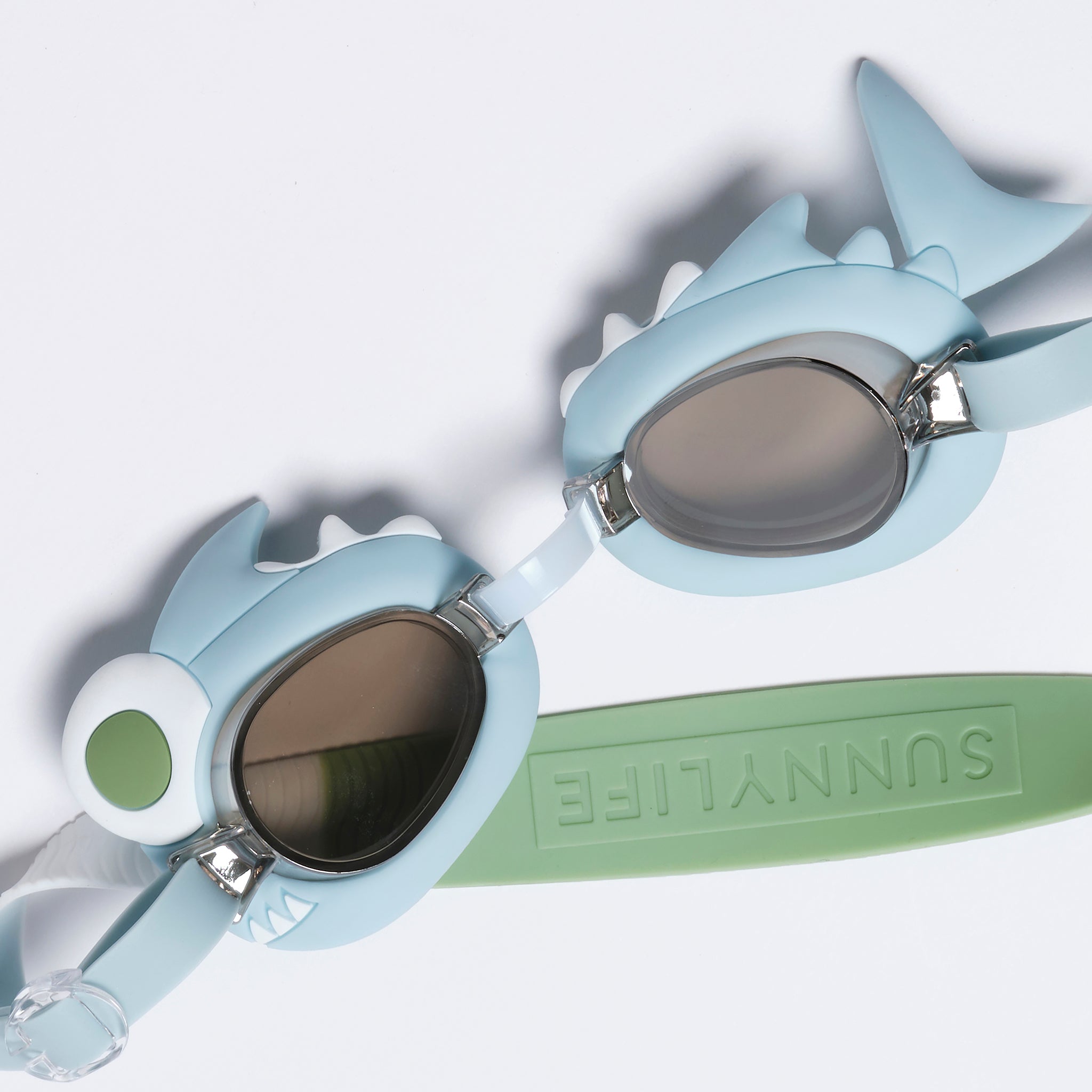 SUNNYLiFE | Mini Swim Goggles | Shark Tribe Khaki