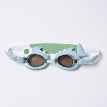 SUNNYLiFE | Mini Swim Goggles | Shark Tribe Khaki