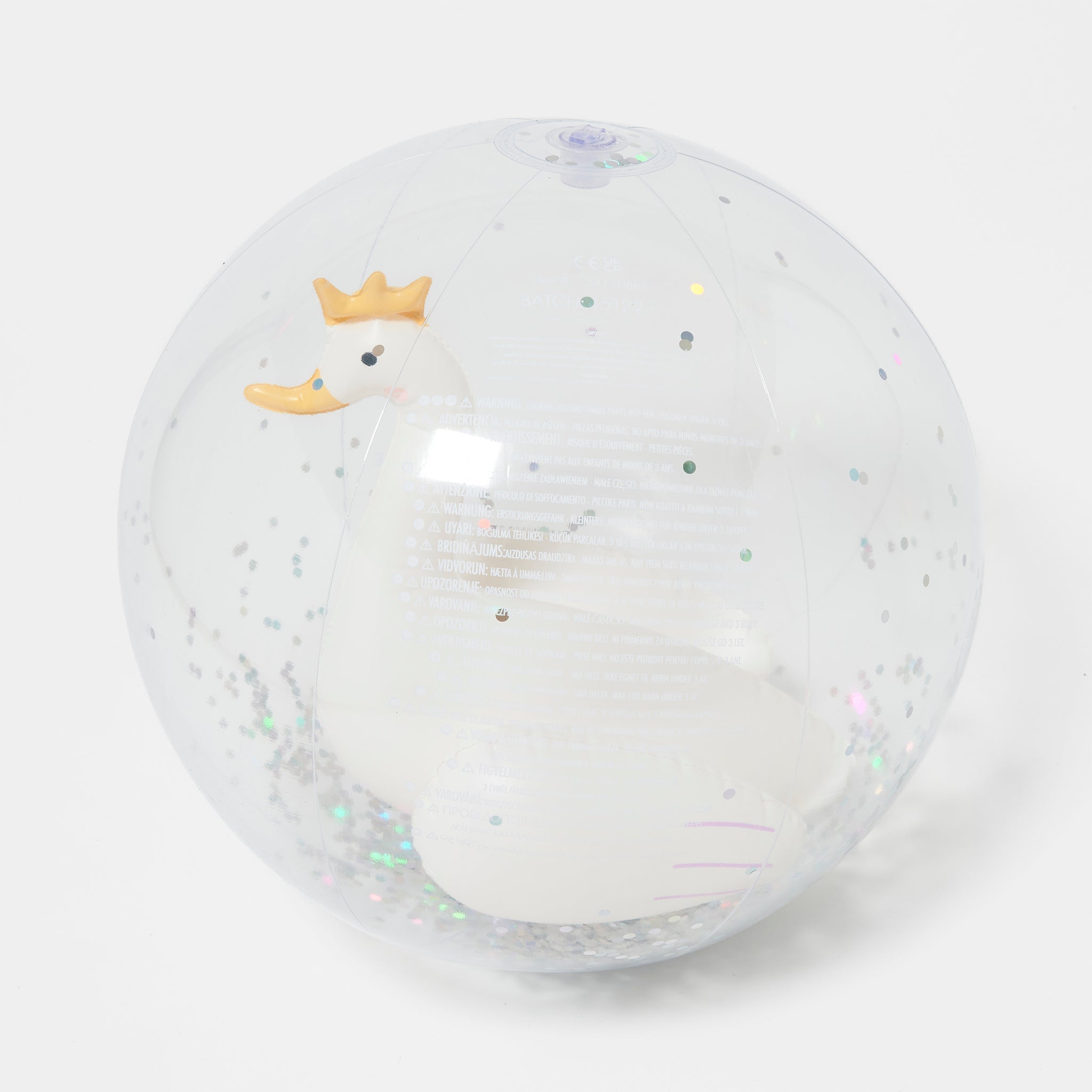 3D Inflatable Beach Ball | Princess Swan Multi