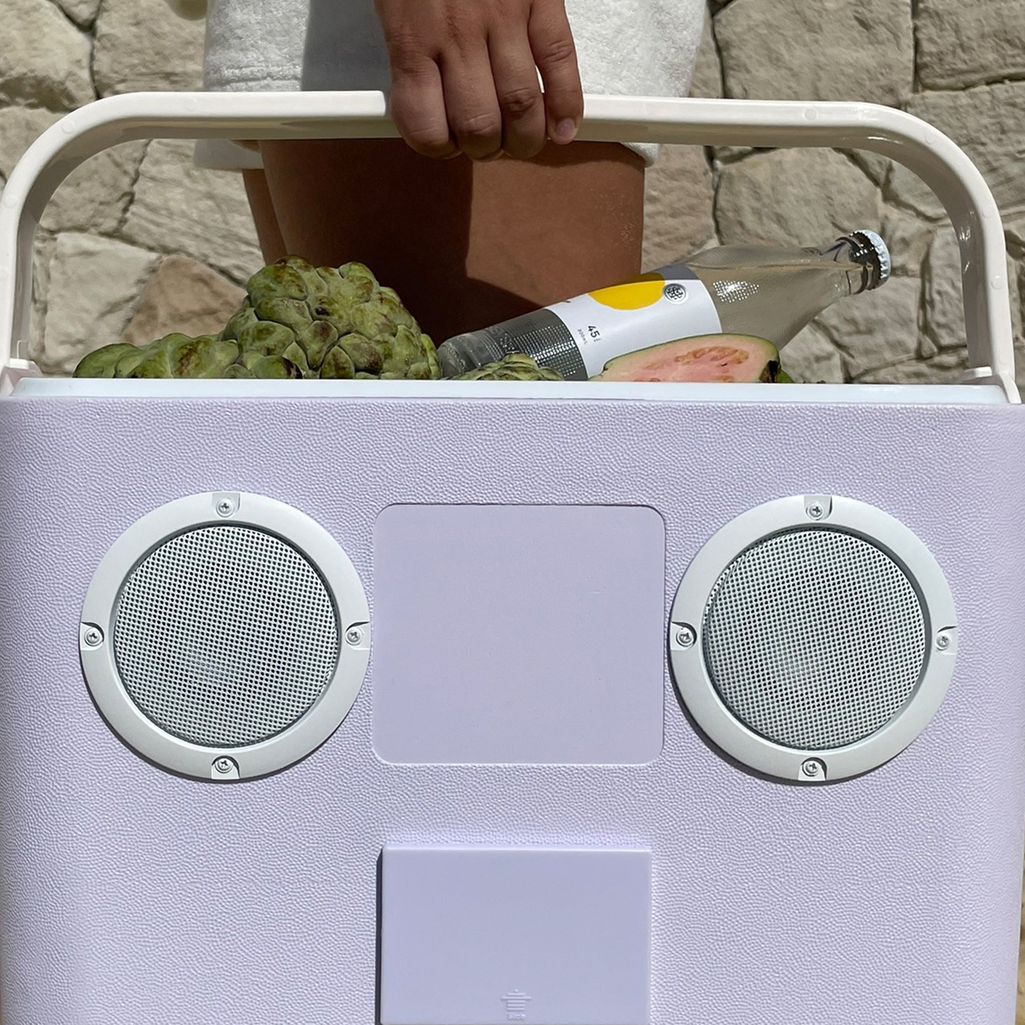 beach cooler box sounds speaker rio sun lilac  