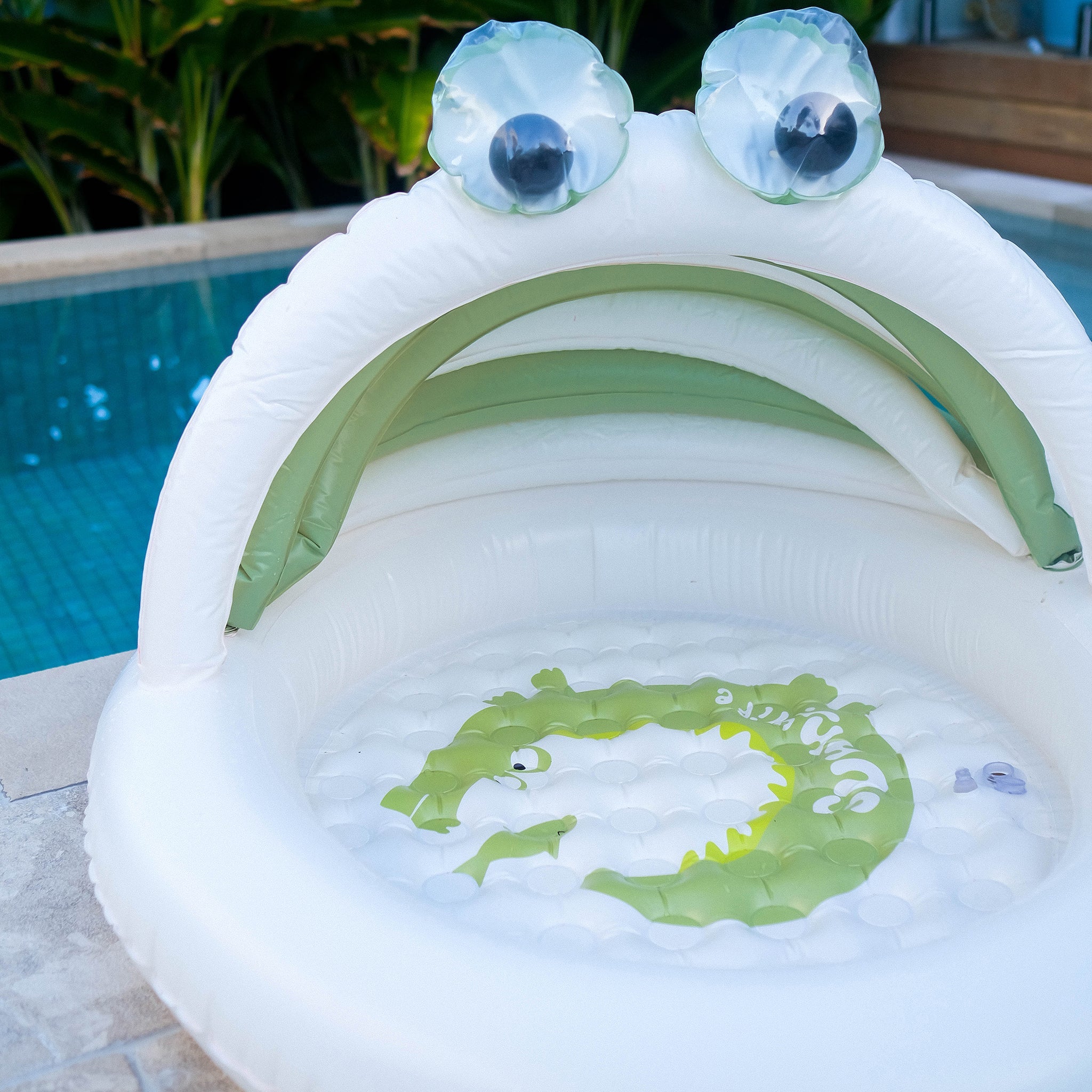 kids inflatable pool cookie the croc green  