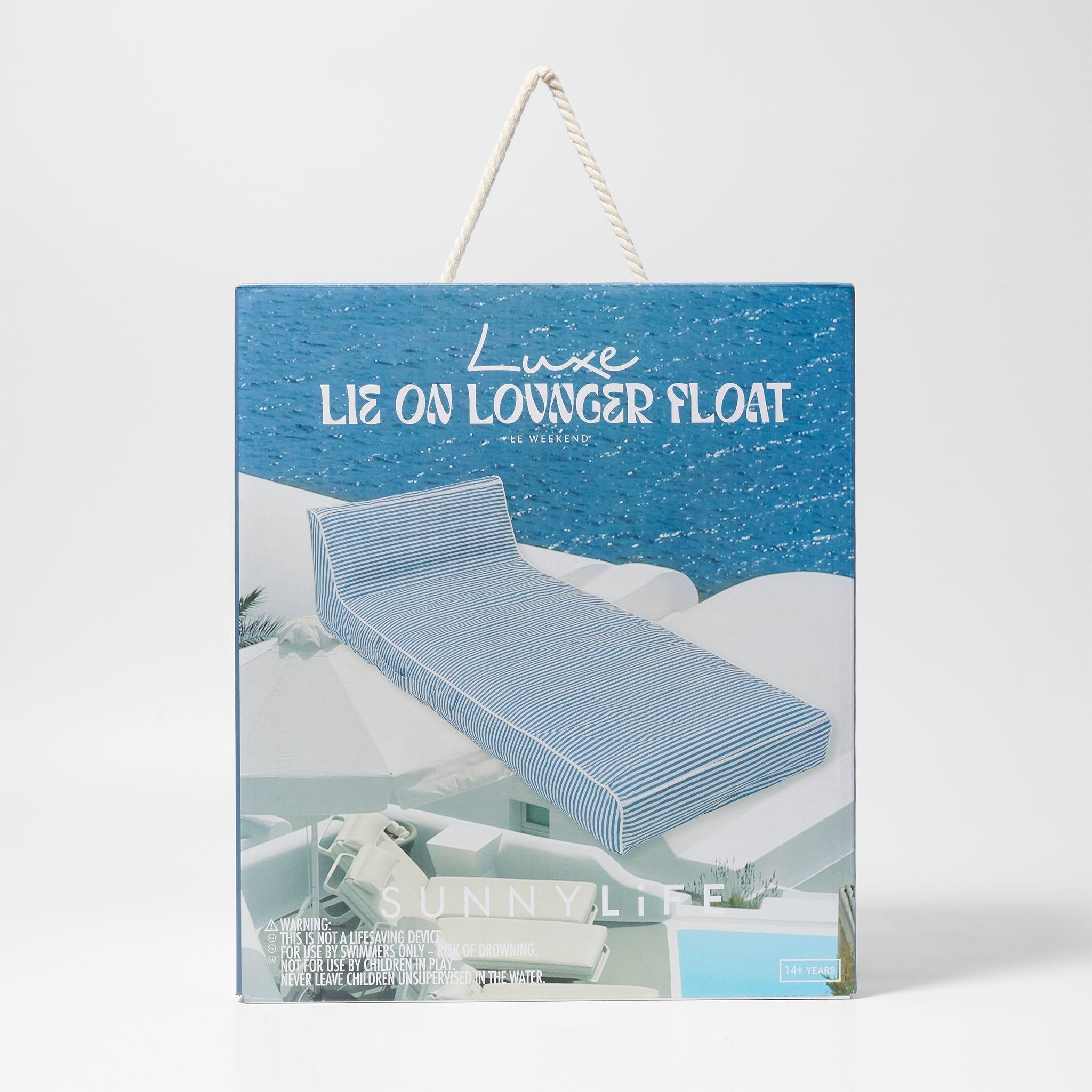 Luxe Lie-On Lounger Float | Le Weekend Navy
